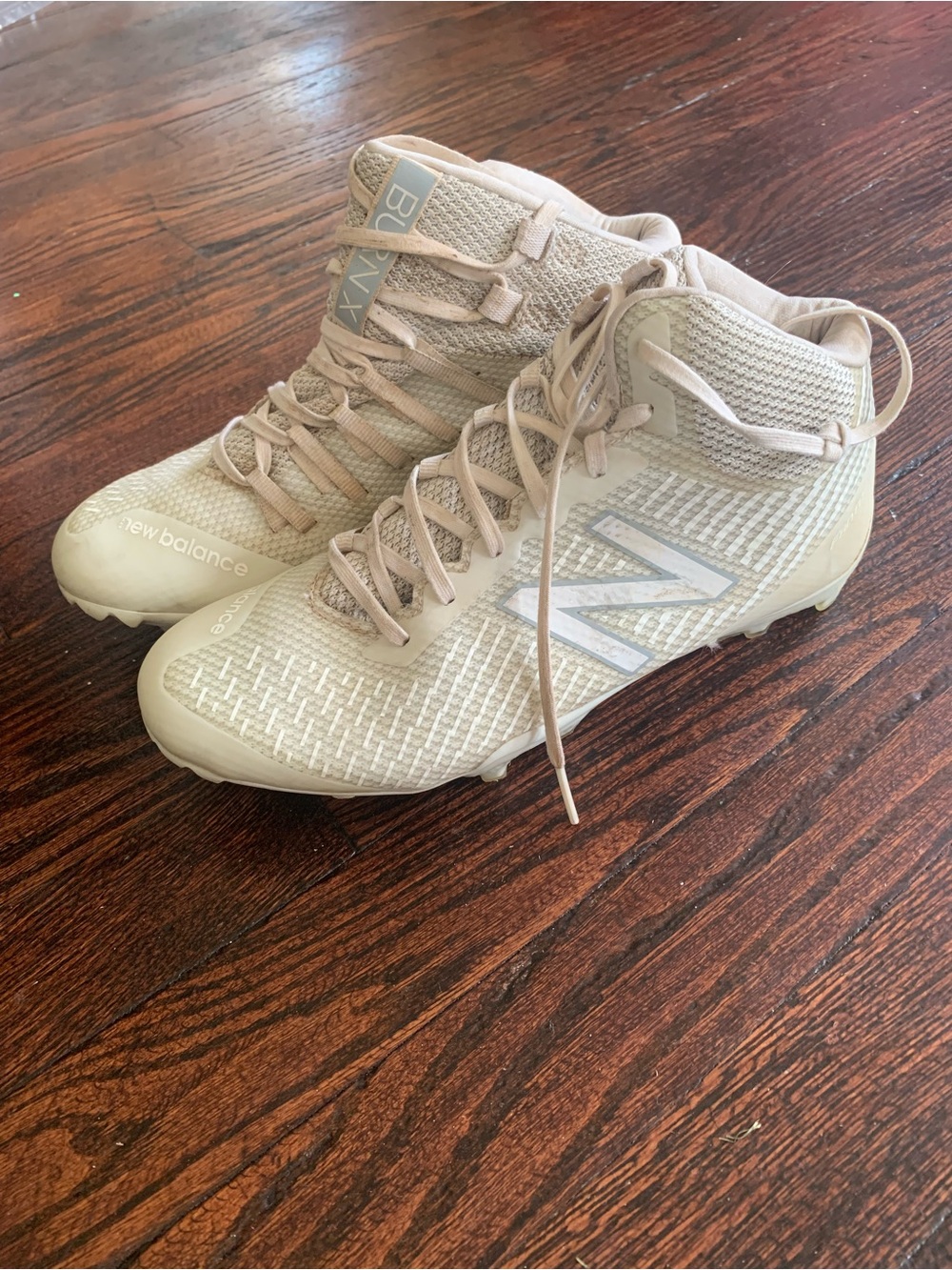 New Balance Burn X Mid Lacrosse Cleats White Men’s US 6 BURNXMWT 2018